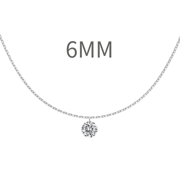 Women's 925 Sterling Silver Geometric Tassel Pendant Necklace With Electroplating And Cross Chain Style