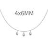 Women's 925 Sterling Silver Geometric Tassel Pendant Necklace With Electroplating And Cross Chain Style