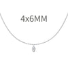 Women's 925 Sterling Silver Geometric Tassel Pendant Necklace With Electroplating And Cross Chain Style