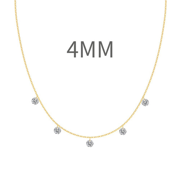 Women's 925 Sterling Silver Geometric Tassel Pendant Necklace With Electroplating And Cross Chain Style