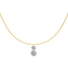 Women's 925 Sterling Silver Geometric Tassel Pendant Necklace With Electroplating And Cross Chain Style
