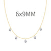 Women's 925 Sterling Silver Geometric Tassel Pendant Necklace With Electroplating And Cross Chain Style