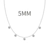 Women's 925 Sterling Silver Geometric Tassel Pendant Necklace With Electroplating And Cross Chain Style
