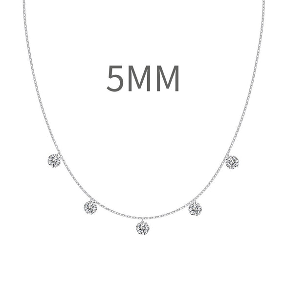 Women's 925 Sterling Silver Geometric Tassel Pendant Necklace With Electroplating And Cross Chain Style