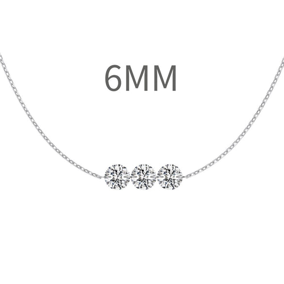 Women's 925 Sterling Silver Geometric Tassel Pendant Necklace With Electroplating And Cross Chain Style