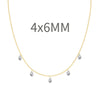 Women's 925 Sterling Silver Geometric Tassel Pendant Necklace With Electroplating And Cross Chain Style