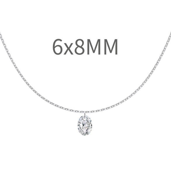 Women's 925 Sterling Silver Geometric Tassel Pendant Necklace With Electroplating And Cross Chain Style
