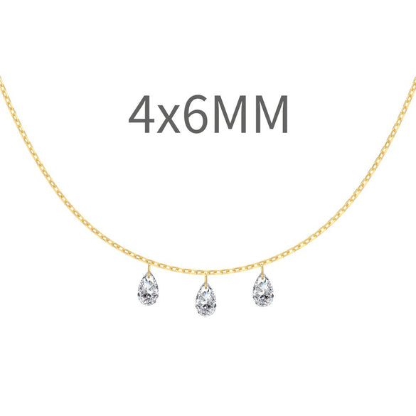 Women's 925 Sterling Silver Geometric Tassel Pendant Necklace With Electroplating And Cross Chain Style