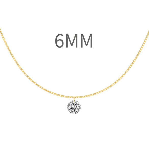 Women's 925 Sterling Silver Geometric Tassel Pendant Necklace With Electroplating And Cross Chain Style