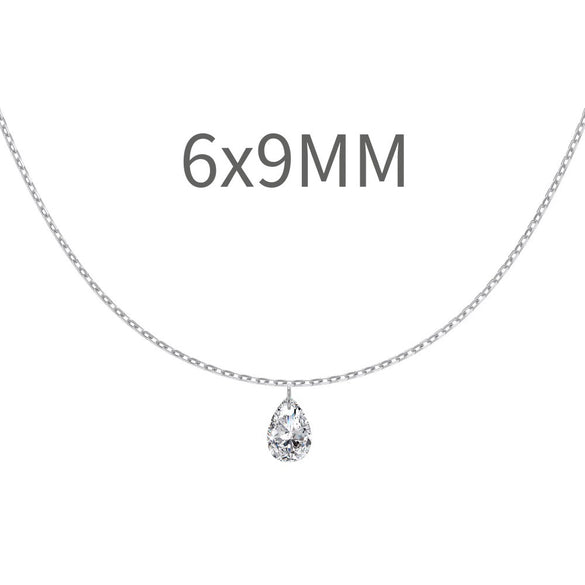 Women's 925 Sterling Silver Geometric Tassel Pendant Necklace With Electroplating And Cross Chain Style