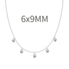 Women's 925 Sterling Silver Geometric Tassel Pendant Necklace With Electroplating And Cross Chain Style