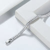 Women's 925 Sterling Silver Geometric Tennis Bracelet With Zircon Electroplated Jewelry