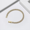 Women's 925 Sterling Silver Geometric Tennis Bracelet With Zircon Electroplated Jewelry