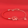 Women's 925 Sterling Silver Geometric Tiger Bracelet Electroplated Silver Chain Bracelet