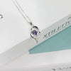 Women's Sterling Silver Heart Pendant Love Necklace With Micro Inlaid Zircon Trendy Simple Jewelry Wholesale