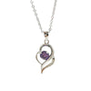 Women's Sterling Silver Heart Pendant Love Necklace With Micro Inlaid Zircon Trendy Simple Jewelry Wholesale