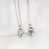 Women's Sterling Silver Heart Pendant Love Necklace With Micro Inlaid Zircon Trendy Simple Jewelry Wholesale