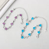 Women's 925 Sterling Silver Heart Shaped Bracelet With Electroplated Geometric Lucky Heart Design Fashion Jewelry