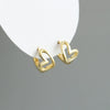 Women's 925 Sterling Silver Heart Shaped Earrings With Fine Craftsmanship Fashion Expression Style