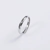 Women's Sterling Silver Inspirational Motto Open Ring With Adjustable Fit And Electroplated Finish