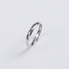 Women's Sterling Silver Inspirational Motto Open Ring With Adjustable Fit And Electroplated Finish