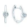 Women's 925 Sterling Silver 18K Gold Plated Geometric Moissanite Earrings