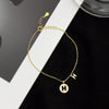 Women's Sterling Silver Letter H Bracelet Light Luxury Minimalist Electroplated Jewelry With Elegant Text Design