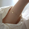 Women's 925 Sterling Silver Loveshaped Bracelet With Heart Pattern And 14K Gold Plated Design