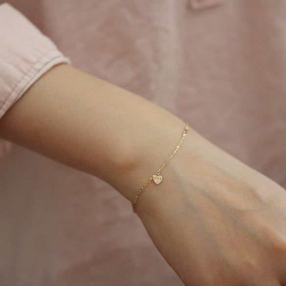 Women's 925 Sterling Silver Loveshaped Bracelet With Heart Pattern And 14K Gold Plated Design