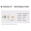 Women's 925 Sterling Silver Moissanite Earrings Simple Geometric Style Electroplating
