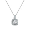 Women's Sterling Silver Moissanite Necklace Set With Precious Stones Animal Zodiac Round Design