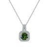 Women's Sterling Silver Moissanite Necklace Set With Precious Stones Animal Zodiac Round Design