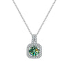 Women's Sterling Silver Moissanite Necklace Set With Precious Stones Animal Zodiac Round Design