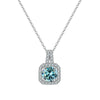 Women's Sterling Silver Moissanite Necklace Set With Precious Stones Animal Zodiac Round Design