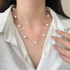 Women's 925 Sterling Silver Multi Wear Pearl Necklace With Geometric Pendant Minimalist Elegant Light Luxury Clavicle Sweater Chain