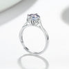 Women's Sterling Silver Open Ring With Snowflake Geometric Design Electroplated Simple Creative Finger Jewelry