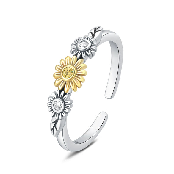Women's 925 Sterling Silver Owl Adjustable Opening Ring Natural Style