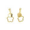Women's Sterling Silver Plum Blossom Earrings With Electroplated Finish Elegant Botanical Flower Jewelry
