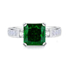 Women's 925 Sterling Silver Ring With Pink Diamond And Geometric Design