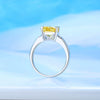 Women's 925 Sterling Silver Ring With Pink Diamond And Geometric Design