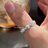 Women's 925 Sterling Silver Shell Geometric Ring