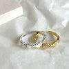 Women's 925 Sterling Silver Shell Geometric Ring