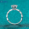 Women's 925 Sterling Silver Snake Bone Ring Light Luxury Style With Animals Pattern And Goldplated Moissanite