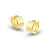 Women's 925 Sterling Silver Square Geometric Electroplated Niche Style Earrings