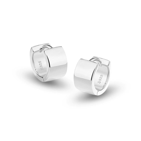 Women's 925 Sterling Silver Square Geometric Electroplated Niche Style Earrings