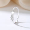 Women's 925 Sterling Silver Star Stacked Ring Electroplated Simple Fashion Little Fresh Minimalist