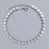 Women's 925 Sterling Silver Tassel Bracelet Simple Light Luxury Geometric Round Sequin Chain Bracelet With Electroplated Finish
