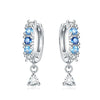 Women's 925 Sterling Silver Tassel Earrings With Animal Zodiac Pattern Electroplated Small And Fresh Style