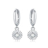 Women's 925 Sterling Silver Tassel Earrings With Animal Zodiac Pattern Electroplated Small And Fresh Style
