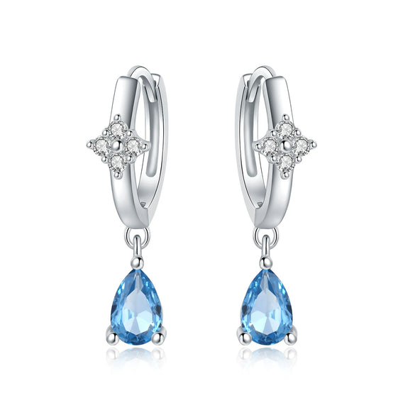 Women's 925 Sterling Silver Tassel Earrings With Animal Zodiac Pattern Electroplated Small And Fresh Style